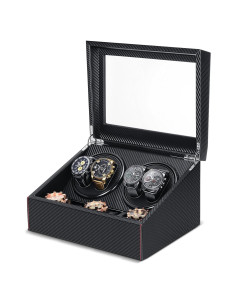 Enrollador de Reloj Automático Landical 4 Rotadores y 6 Compartimentos