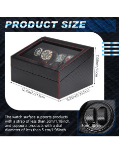 Enrollador de Reloj Automático Landical 4 Rotadores y 6 Compartimentos 2