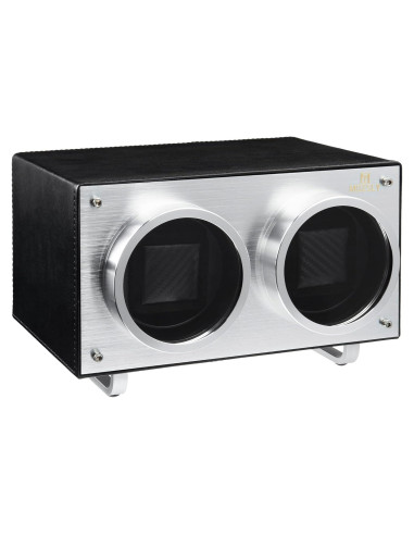 Winder Doble para Relojes Automáticos MOZSLY Negro 2 Relojes