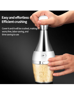 Mini Cortador de Ajo Genérico Acero Inoxidable 300g Manual 2