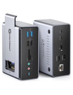 Estación de Acoplamiento UtechSmart 15 en 1 USB C Triple Monitor