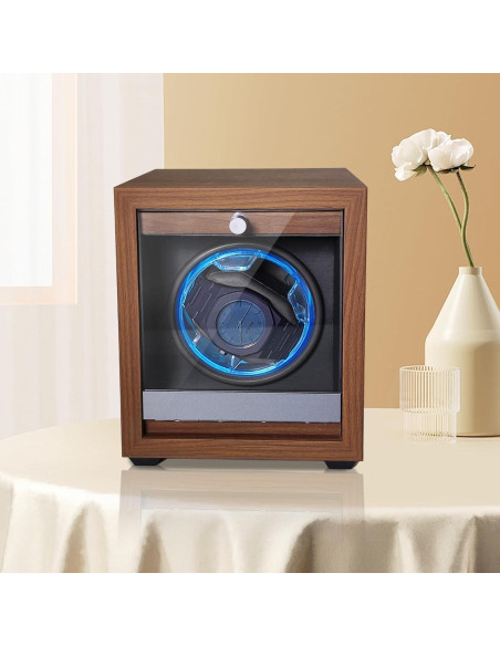 Enrollador de Reloj Automático Newymaking SKW162-B con Luz LED Enrollador de Reloj Automático Newymaking SKW162-B con Luz LED