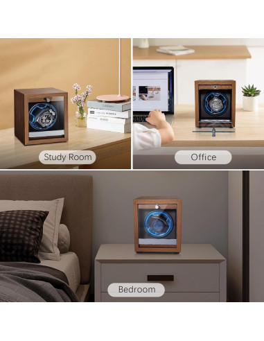 Enrollador de Reloj Automático Newymaking SKW162-B con Luz LED