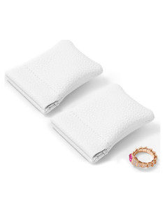 Pouch de Joyería Woodten 2 Pack Cuero Sintético Blanco