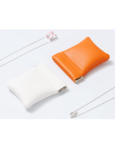 Pouch de Joyería Woodten 2 Pack Cuero Sintético Blanco 2