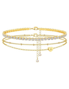 Brazaletes de Tobillo Personalizados Yanoda Oro 14K Mujeres