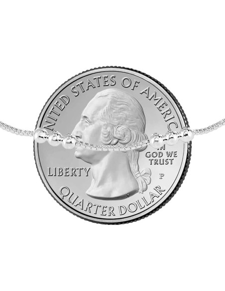 Cadena Tobillera de Plata Esterlina 925 Savlano 25.4 cm