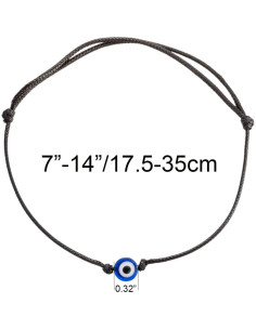 Pulsera Tobillera Ojo Malvado Kelistom Ajustable Impermeable 2