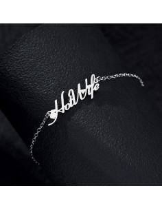 Tobillera HotWife con Corazones - Acero Inoxidable Plateado 2