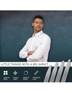 Varillas de Metal Premium para Cuello 36 Unidades 6.35 cm 2