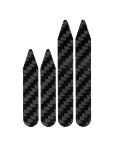 Perchas de Cuello de Fibra de Carbono Real para Hombres - 2 Pares (5 cm y 7 cm) - Ultra-Finas, Amigables para Viajar