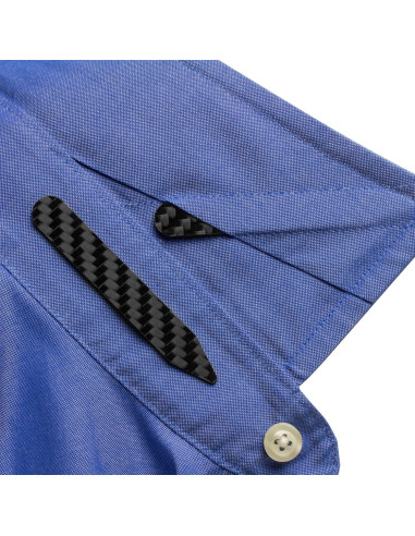 Perchas de Cuello de Fibra de Carbono Real para Hombres - 2 Pares (5 cm y 7 cm) - Ultra-Finas, Amigables para Viajar