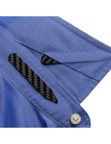 Perchas de Cuello de Fibra de Carbono Real para Hombres - 2 Pares (5 cm y 7 cm) - Ultra-Finas, Amigables para Viajar