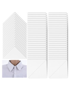 120 Soportes de Collar Transparentes Quilax para Camisas de Hombre