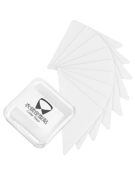 120 Soportes de Collar Transparentes Quilax para Camisas de Hombre