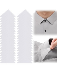 50 Piezas Collar Stays Triangulares Blancos WinldMonmo PVC 2