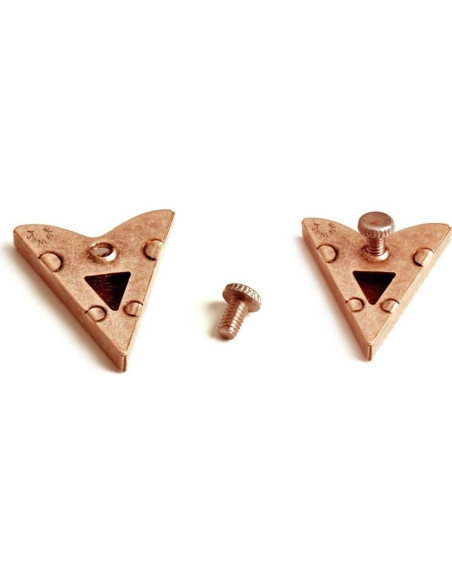 Puntas de Collar Occidental HHH Acabado Cobre Antiguo 3.49x3.18cm Puntas de Collar Occidental HHH Acabado Cobre Antiguo 3.49x3.18cm