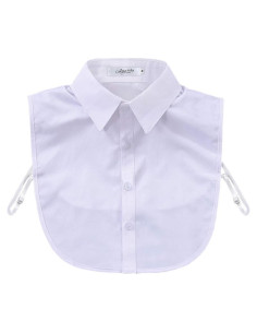 Collar Falso de Moda para Hombre Joyci Algodón Blanco