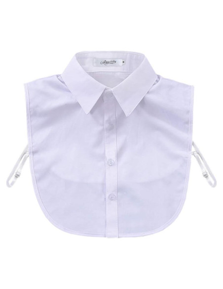 Collar Falso de Moda para Hombre Joyci Algodón Blanco