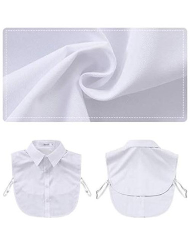 Collar Falso de Moda para Hombre Joyci Algodón Blanco