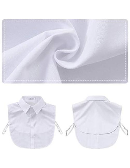 Collar Falso de Moda para Hombre Joyci Algodón Blanco