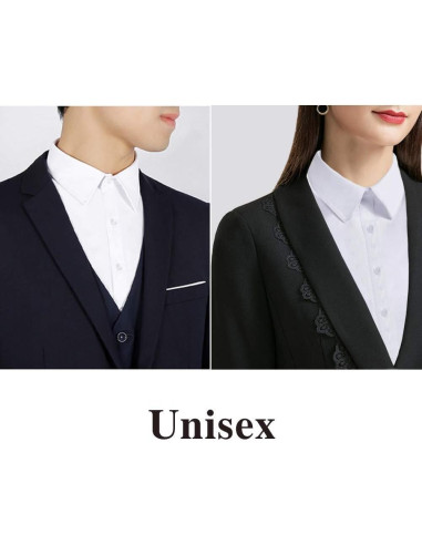 Collar Falso de Moda para Hombre Joyci Algodón Blanco