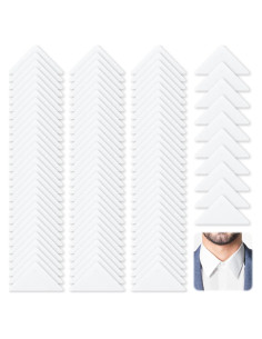 Bewudy 100 Soportes de Cuello Transparentes para Camisas