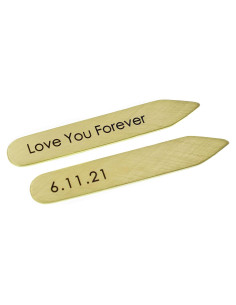 Pines de Cuello Personalizados de Latón - 5.72 cm - Regalo para Hombres