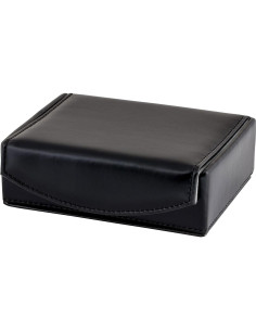 Caja de Almacenamiento de Gemelos Cuff-Daddy - Cuero Negro, 12 Pares 2