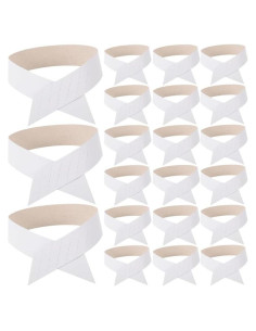 BESPORTBLE Tiras de Cuello de Papel 200 Pcs para Camisas