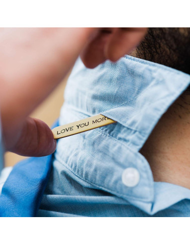 Pines de Cuello Personalizados de Latón - 5.72 cm - Regalo para Hombres