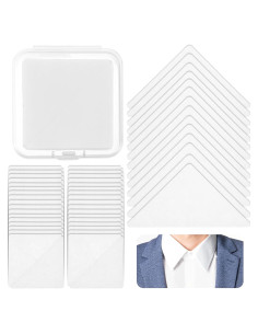 100 Soportes de Cuello de Camisa Yolev - PVC Antideformación