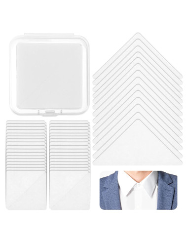 100 Soportes de Cuello de Camisa Yolev - PVC Antideformación