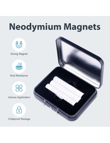 36 Imanes Neodimio para Soportes de Cuello ThreeLeaves