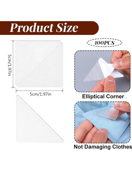 100 Soportes de Cuello de Camisa Yolev - PVC Antideformación