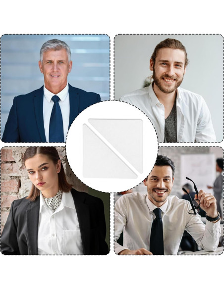 100 Soportes de Cuello de Camisa Yolev - PVC Antideformación