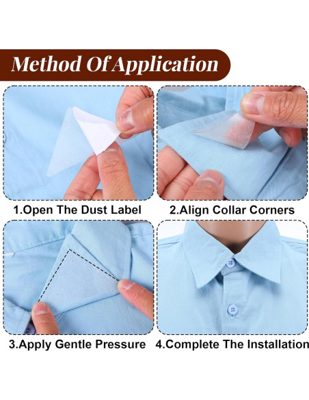 100 Soportes de Cuello de Camisa Yolev - PVC Antideformación