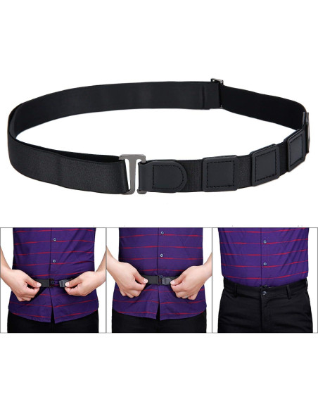 Cinturón Sujetador de Camisa Ajustable Kedofe 120 cm Elástico
