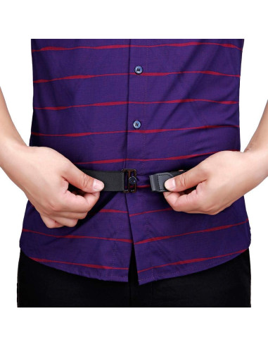 Cinturón Sujetador de Camisa Ajustable Kedofe 120 cm Elástico