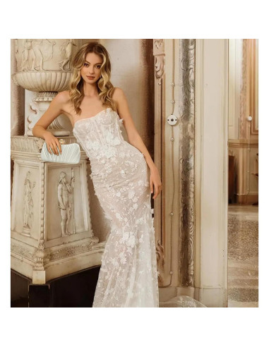 Bolso de Noche Plisado de Satén Oro RNIEGA para Mujeres