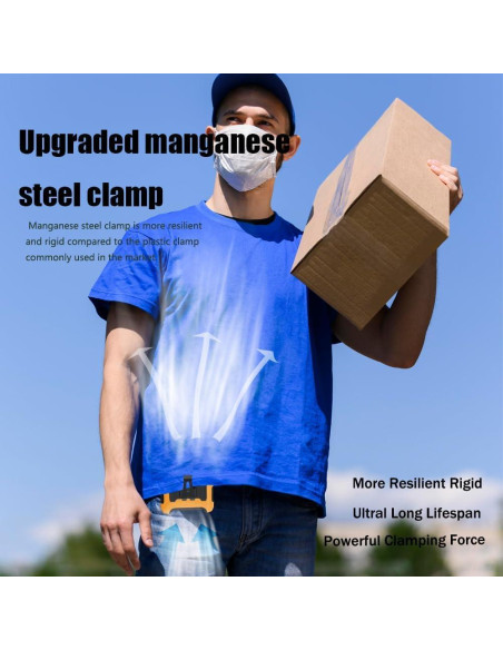 Ventilador Portátil CAZOKASI K50 10000mAh Clip Cintura Ventilador Portátil CAZOKASI K50 10000mAh Clip Cintura