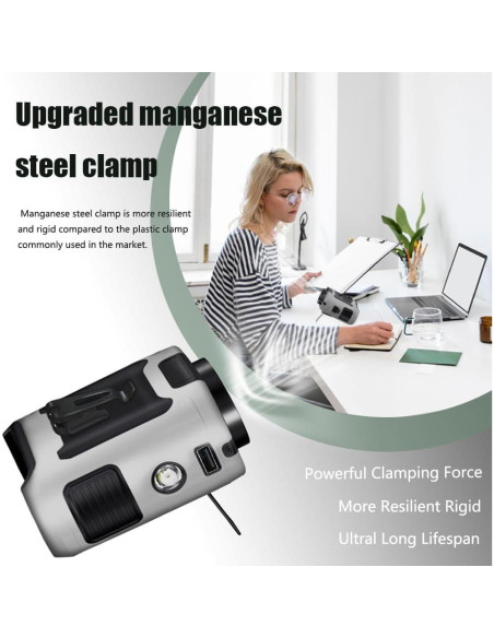 Ventilador Portátil CAZOKASI K50 10000mAh Clip Cintura Ventilador Portátil CAZOKASI K50 10000mAh Clip Cintura