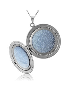 Collar medallón redondo plata esterlina Amazon Essentials 33mm 2