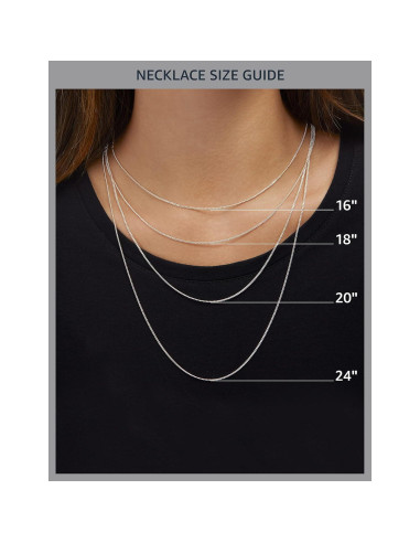 Collar medallón redondo plata esterlina Amazon Essentials 33mm