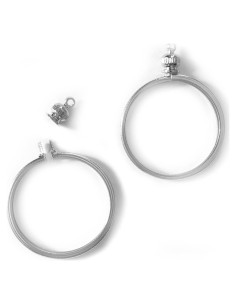 Soporte de Moneda BeadExplosion Plateado Paquete de 2