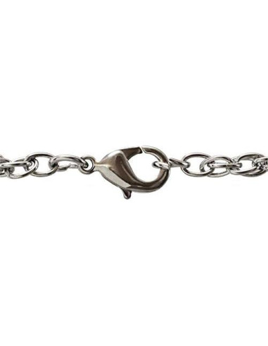 Collar medallón corazón con moneda estrella de mar 76.2 cm