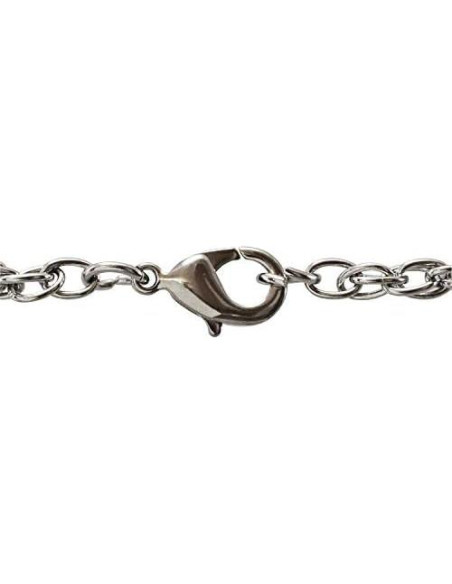 Collar medallón corazón con moneda estrella de mar 76.2 cm