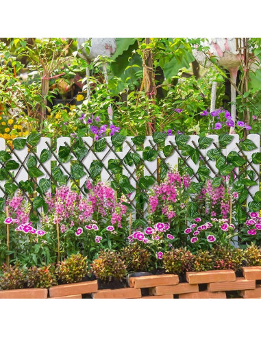 Cerca de Privacidad Expandible SlenyuBridal 2 Paquete Verde