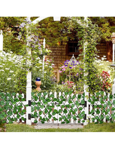 Cerca de Privacidad Expandible SlenyuBridal 2 Paquete Verde