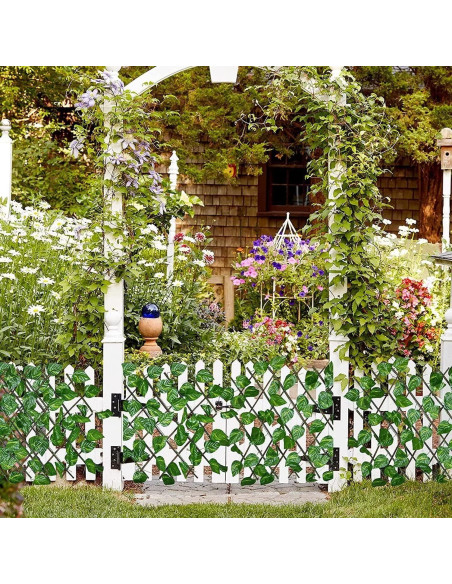 Cerca de Privacidad Expandible SlenyuBridal 2 Paquete Verde